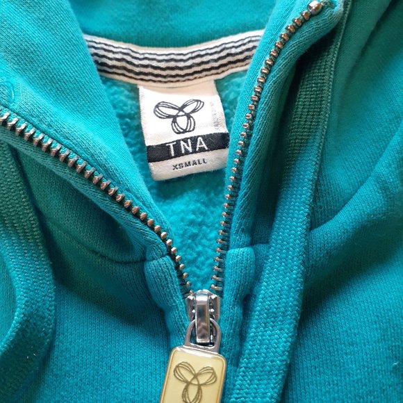 TNA Long Turquoise Hoodie - Picture 2 of 3